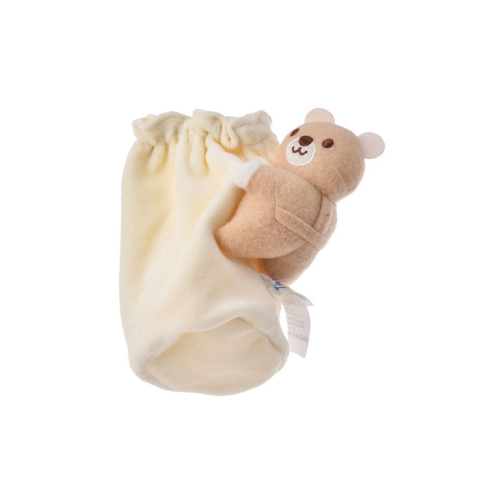 Tiny Hug - Newborn Baby Soft Bottle Cover - Cream