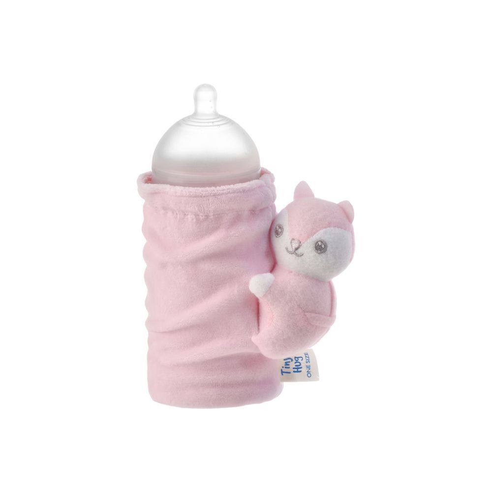 Tiny Hug - Newborn Baby Soft Bottle Cover - Pink