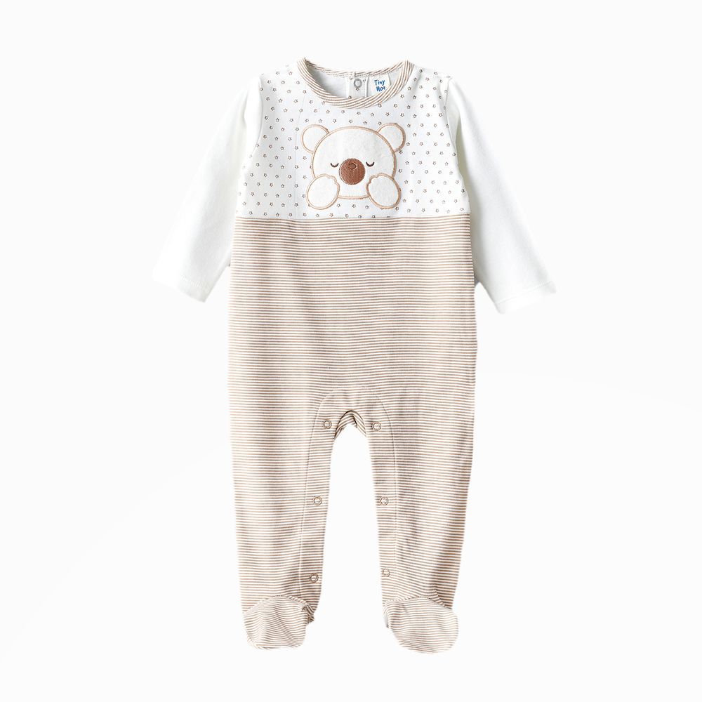 Tiny Hug - Baby Boys' Cotton Knit Sleepsuit