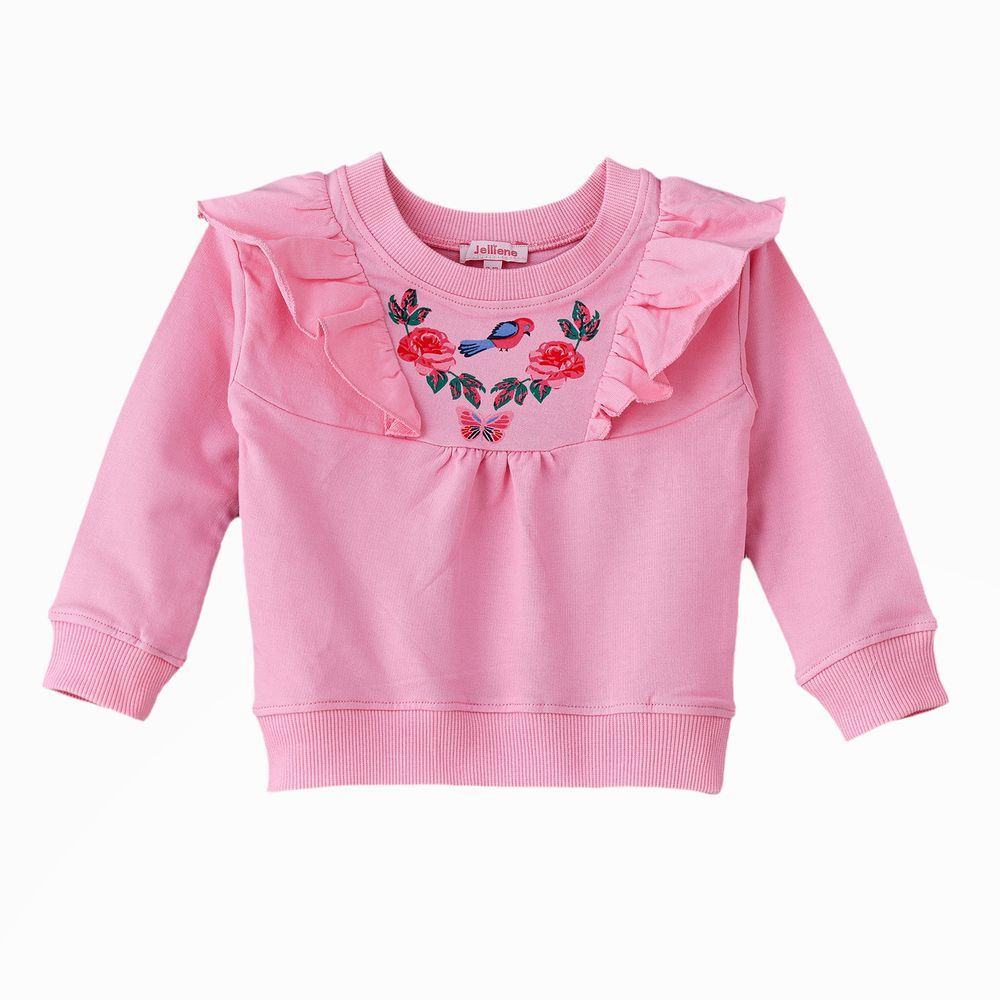 Jelliene - Snuggle-Worthy Knitted Sweatshirt For Girls