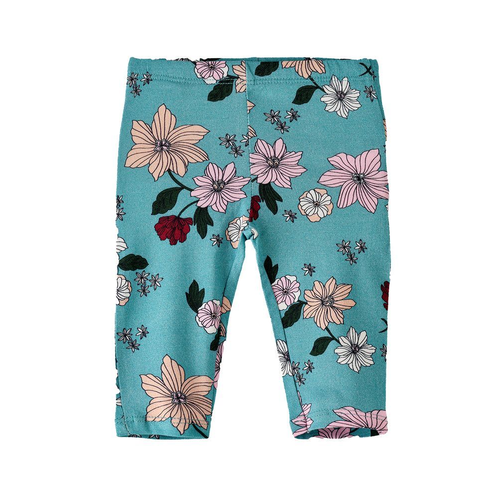 Jelliene - Girls' Floral Print Elastic Waist Leggings