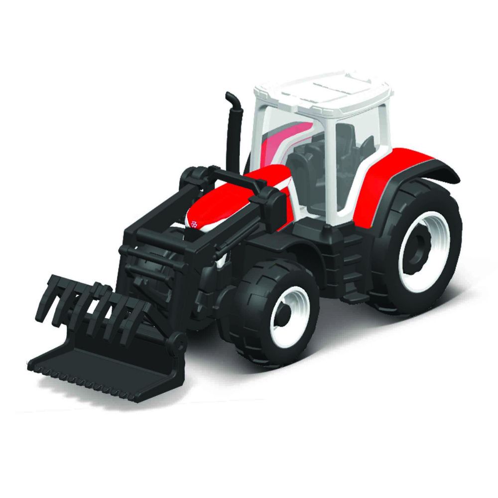 Maisto - Mini Work Machines Tractor W/Front Loader - Red