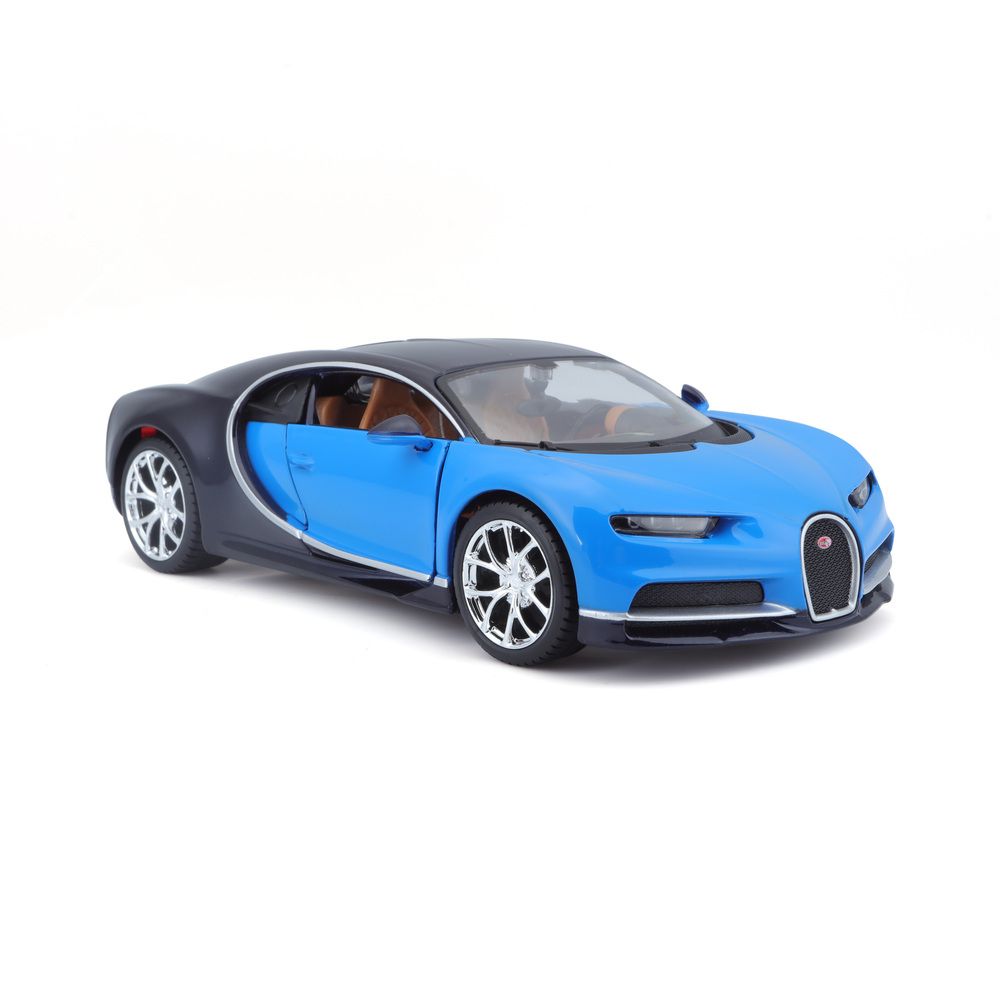 Maisto - 1/24 Bugatti Chiron Metal Toy Car - Matte Blue