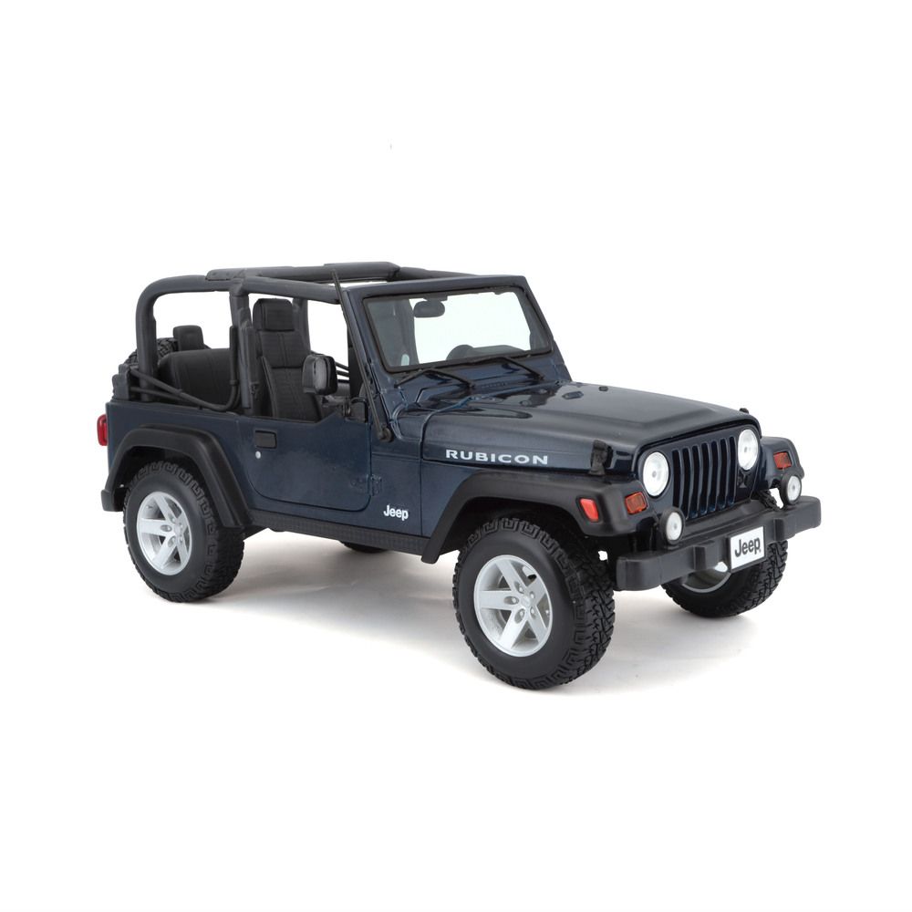 Maisto - 1/18 Wrangler Rubicon Metal Toy Jeep - Blue