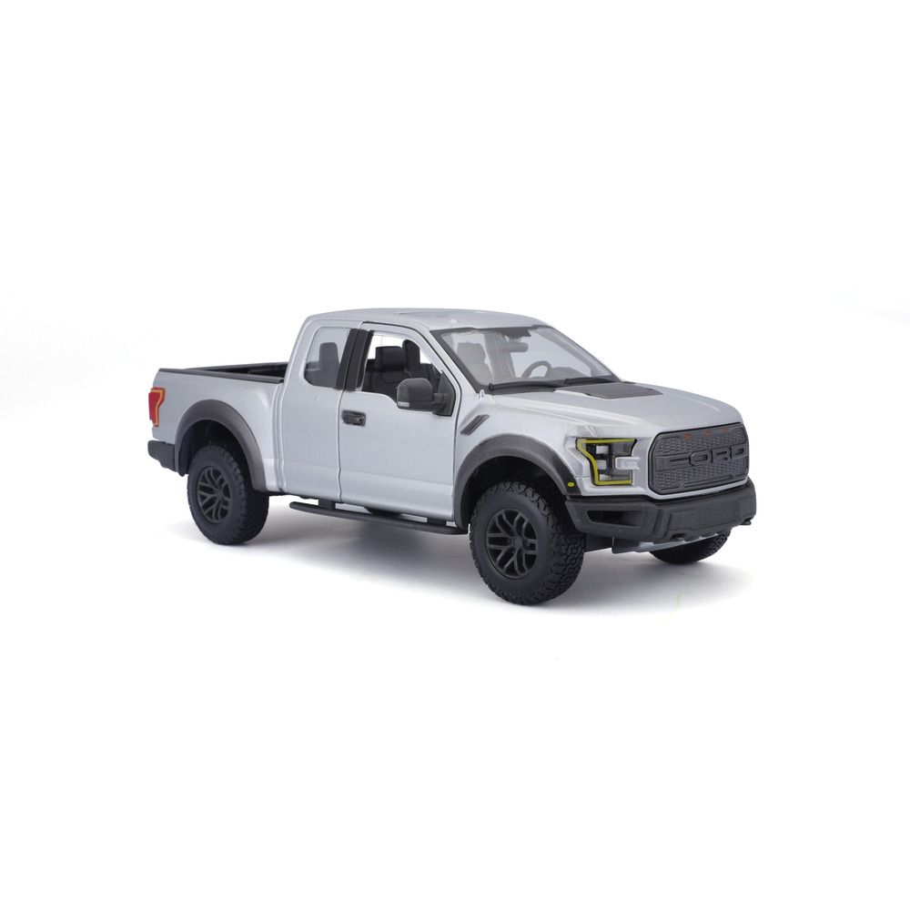 Maisto - 1/24 2017 Ford F-150 Raptor Metal Toy Truck - Matte Grey