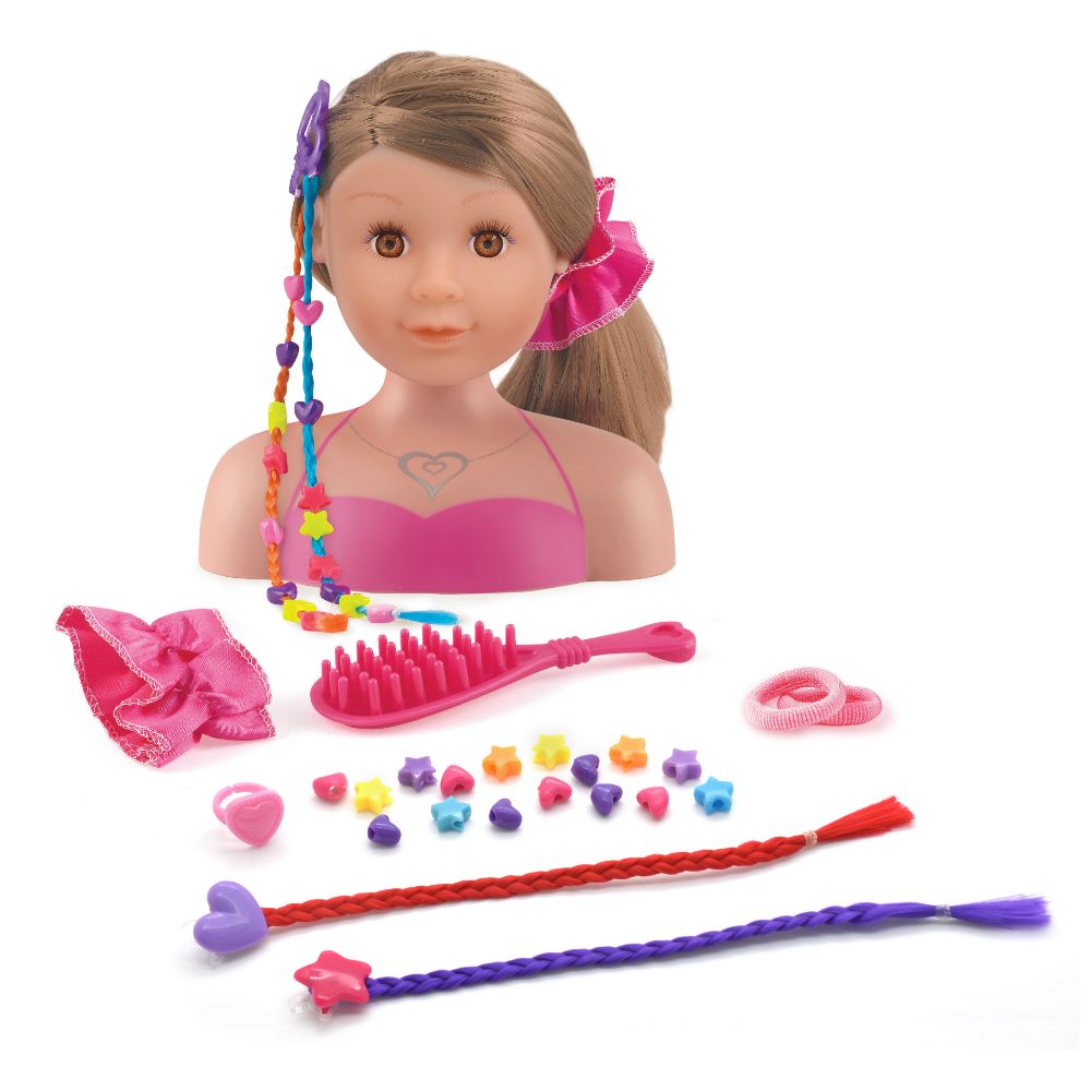 Dollsworld - Styling Head Ashely With Accessories