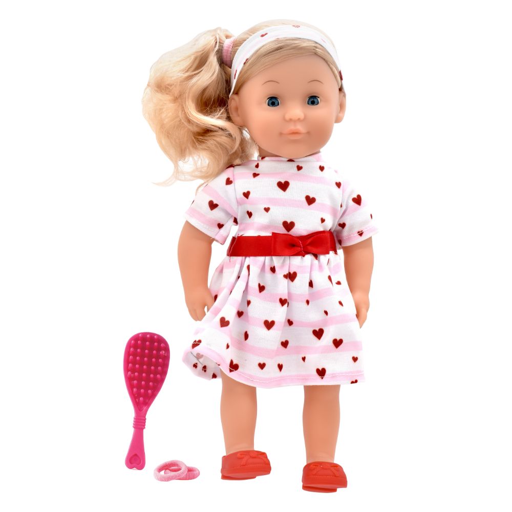 Dollsworld - Charlotte Doll With Hair Accessories - 14-Inch