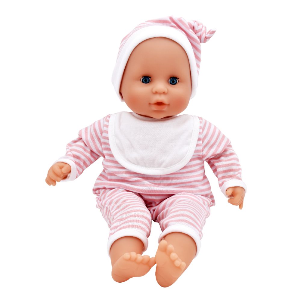 Dollsworld - Baby Joy Doll With Accessories - Pink - 15-Inch