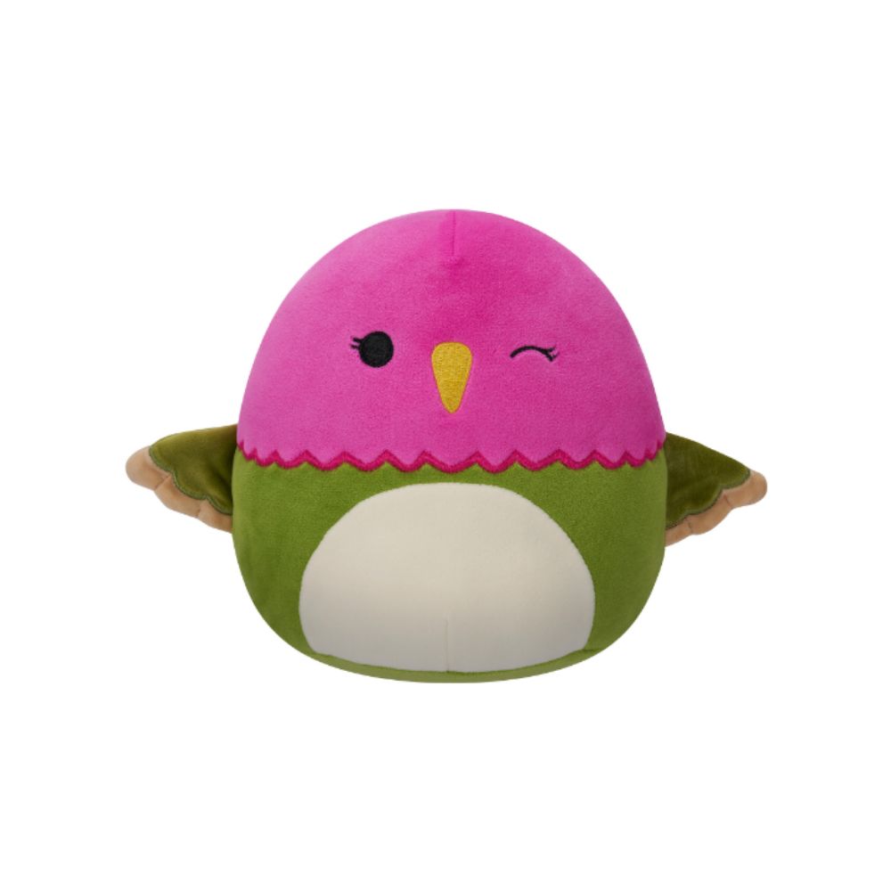 Squishmallows - Na Ima Hmngbrd Plush Toy - 19cm - Pink/Green