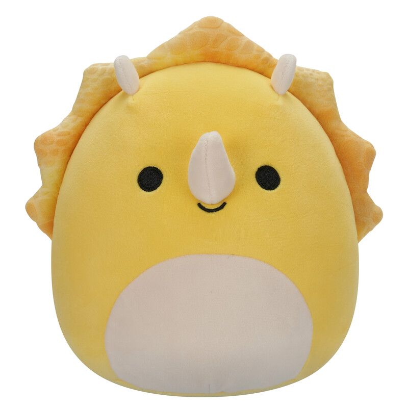 Squishmallows - Lancaster Triceratops Plush Toy - Yellow - 19 cm