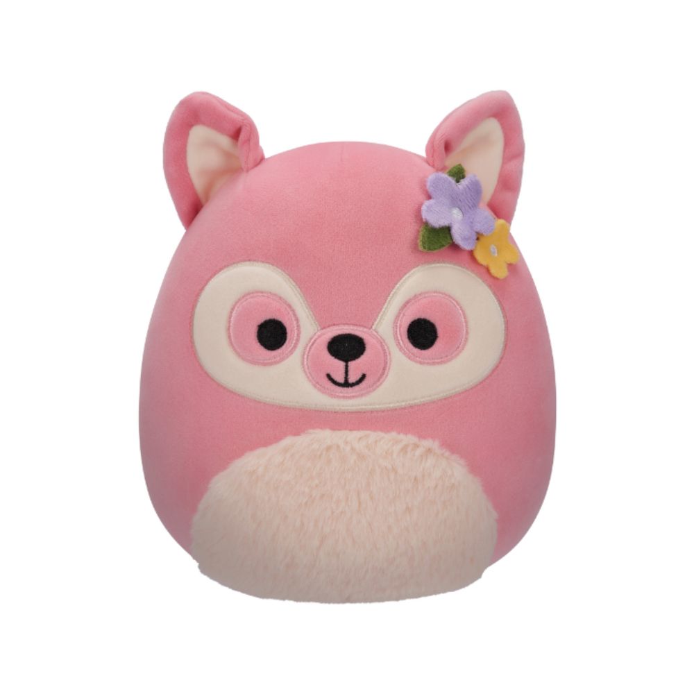 Squishmallows - Ditty The Lemur Plush Toy - 19cm - Pink/White