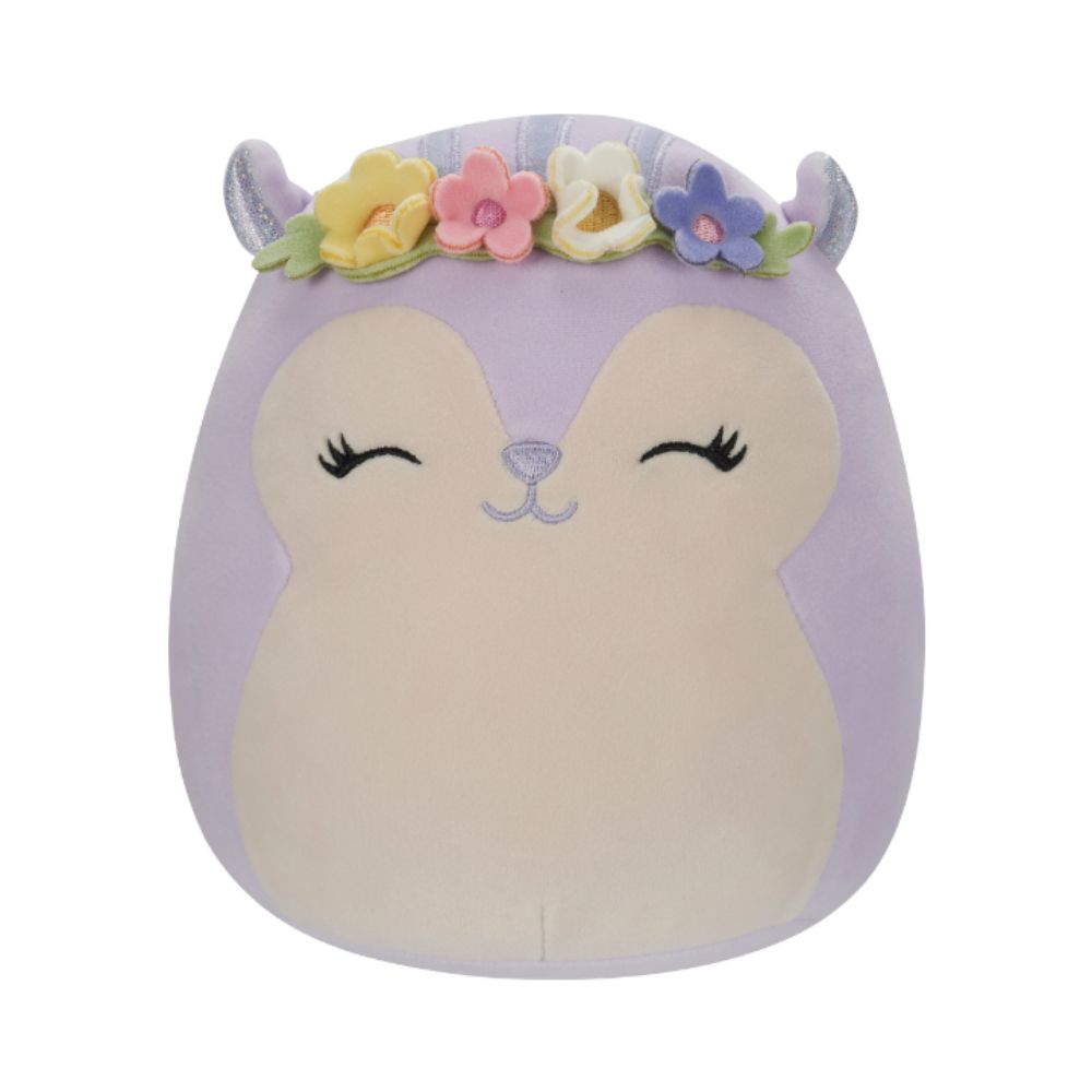 Squishmallows - Sydnee The Squirrel Plush Toy - 19cm - Purple/Beige