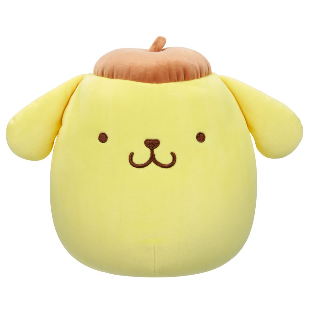 Squishmallows - Little Sanrio Core Pompompurin In Brown Cap Plush Toy - 25cm