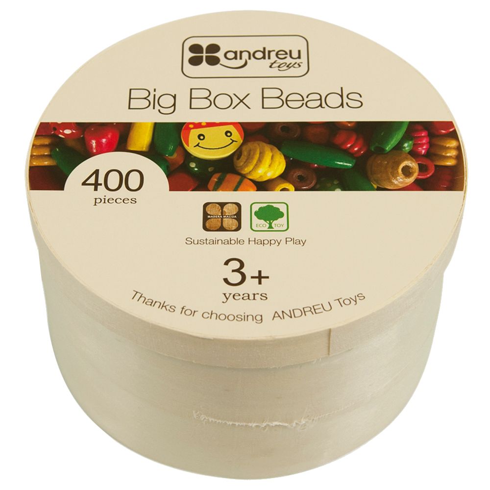 Andreu Toys - Big Box Beads - 400pcs