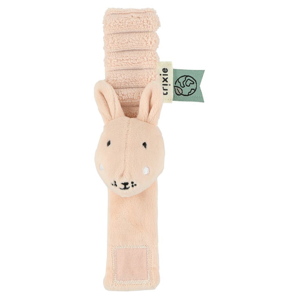 Trixie - Wrist Rattle Toy - Mrs. Rabbit - Pink