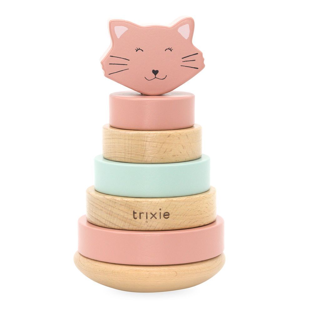 Trixie - Wooden Stacking Toy - Mrs. Cat