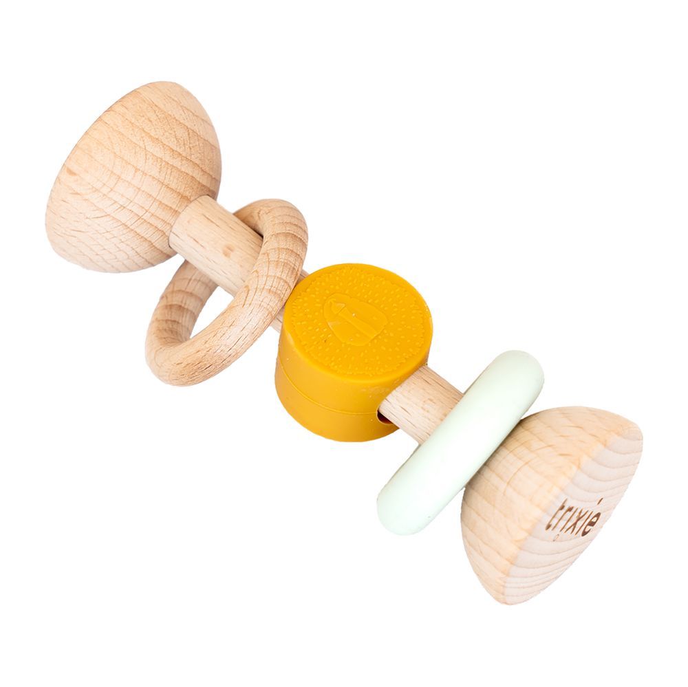 Trixie - Wooden Silicone Rattle - Mr. Lion