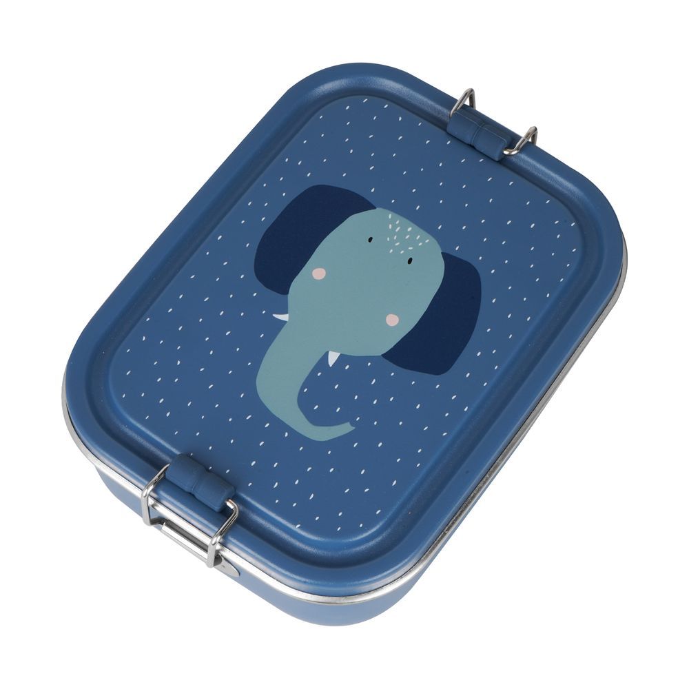 Trixie - Lunch Box - Blue - Mrs. Elephant - Small