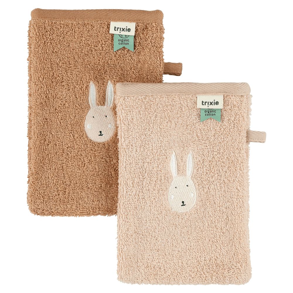 Trixie - Baby Washcloth Set - Rabbit - 2 Pcs