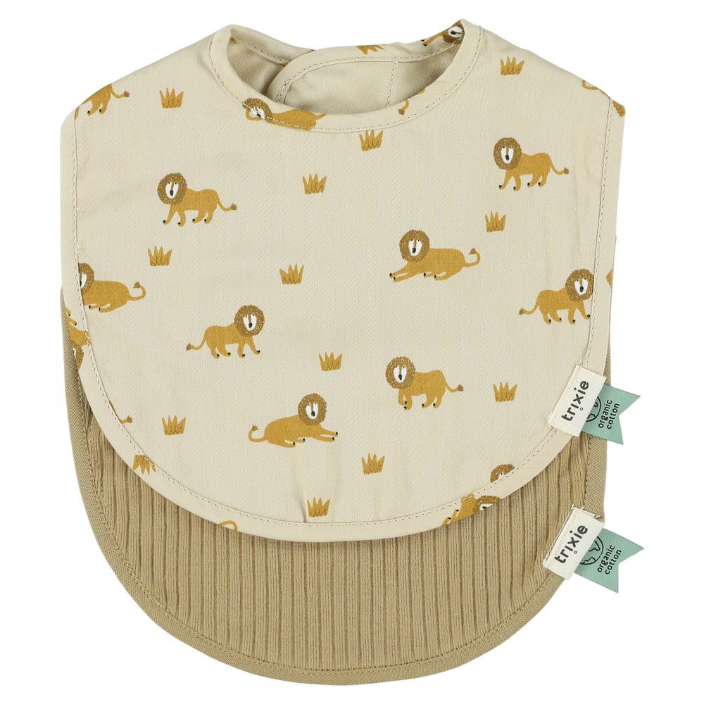 Trixie - Newborn Bib Mix Set - Lively Lion - Small - 2 Pcs