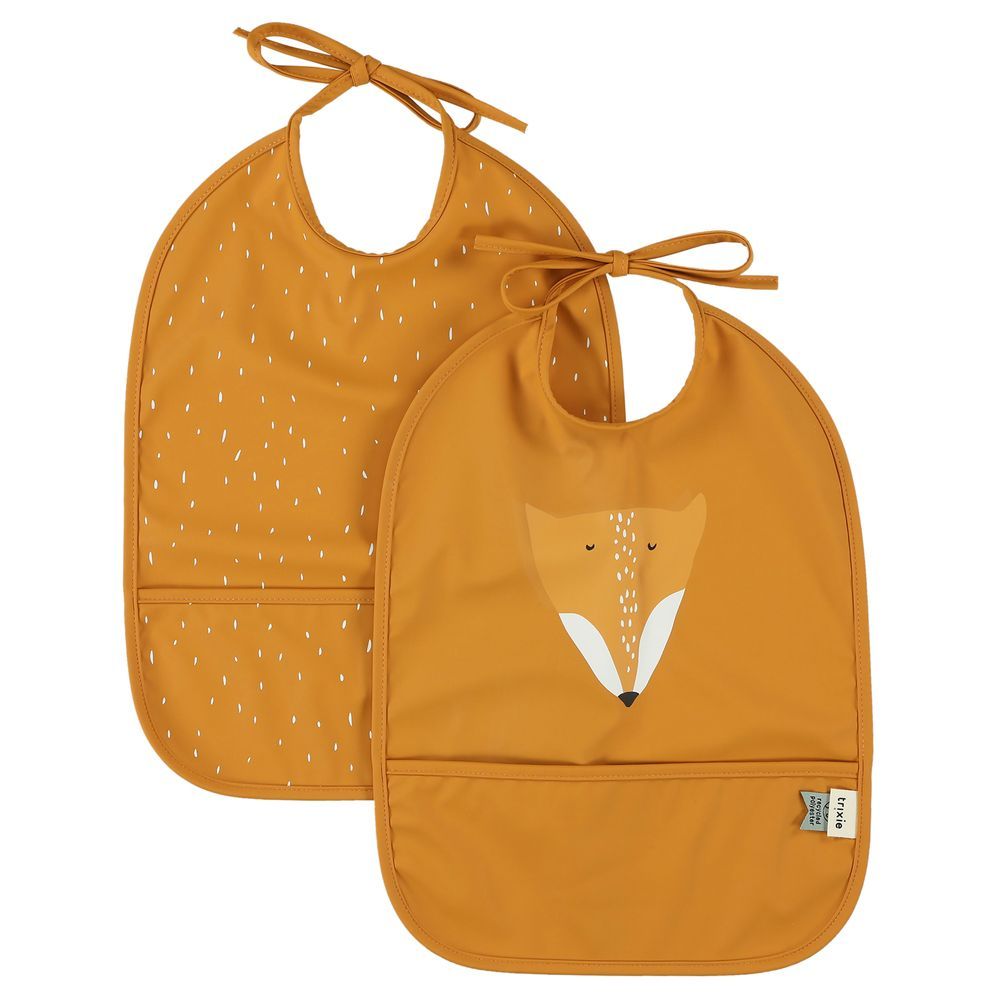 Trixie - 2pc-Set - Waterproof Bib - Mr. Fox