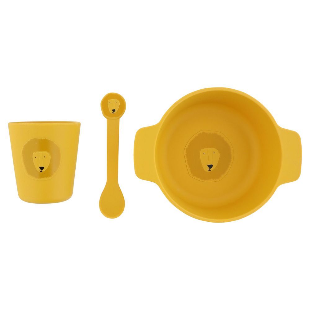 Trixie - Silicone First Meal Set - Bowl, Spoon & Cup - Mr. Lion