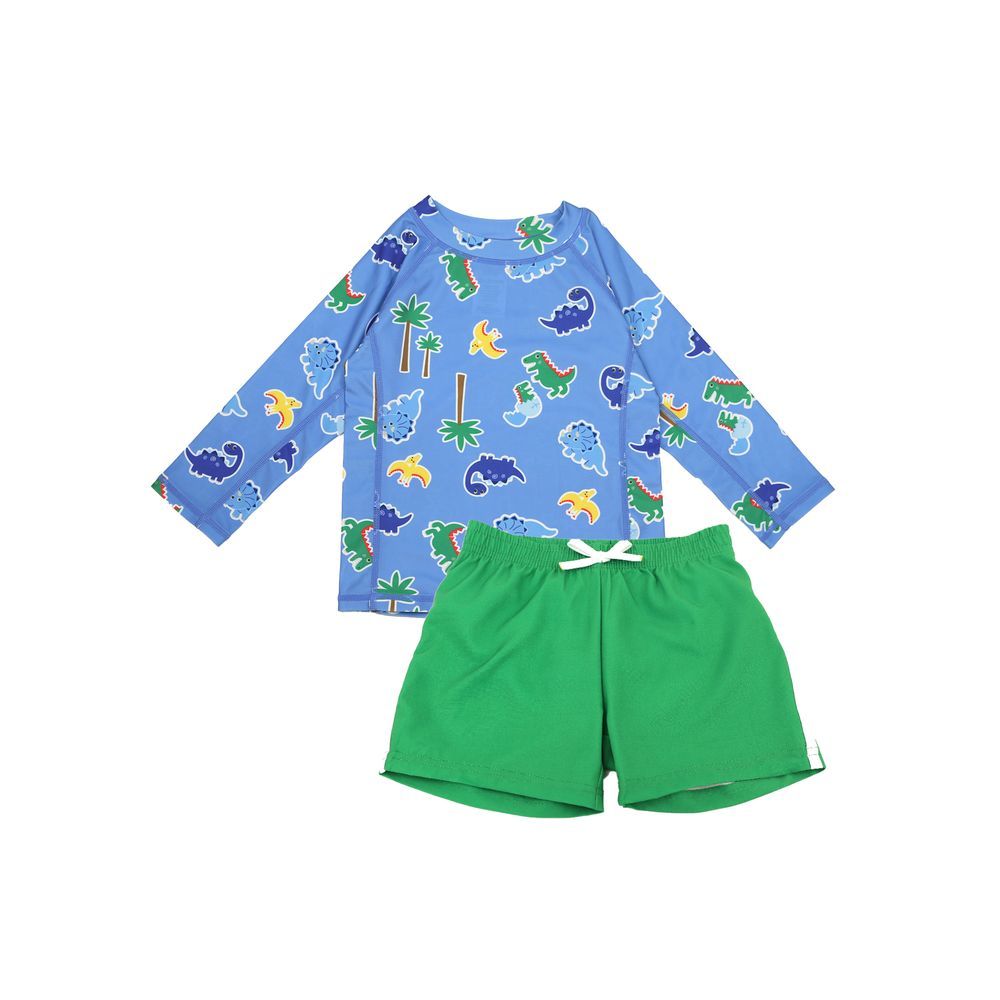 Zoocchini - Devin The Dino And Friends Baby Guard Swim Short Set