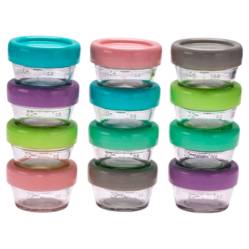 Melii - Glass Food Container - 2oz - 12pcs