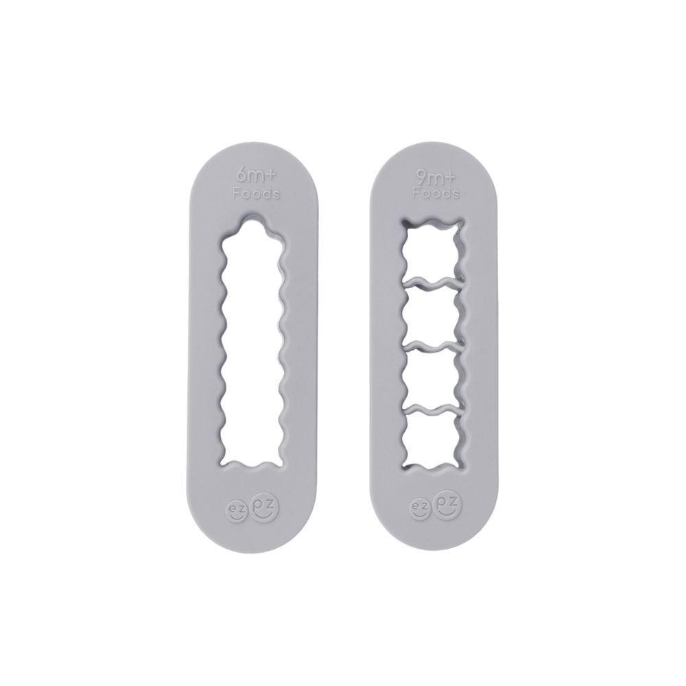 Ezpz - Baby-Led Weaning Food Cutter Set - Pewter - 2 Pcs