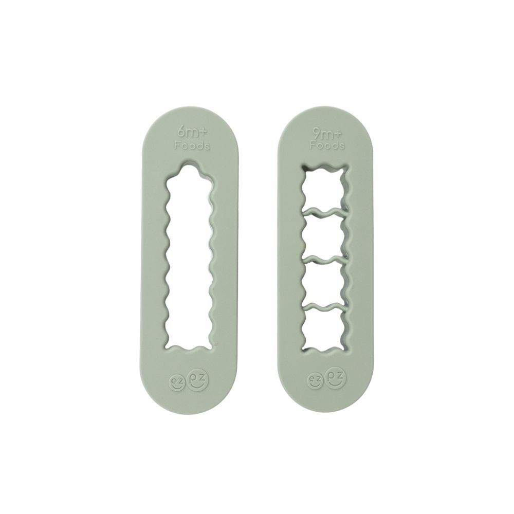 Ezpz - Baby-Led Weaning Food Cutter Set - Sage - 2 Pcs