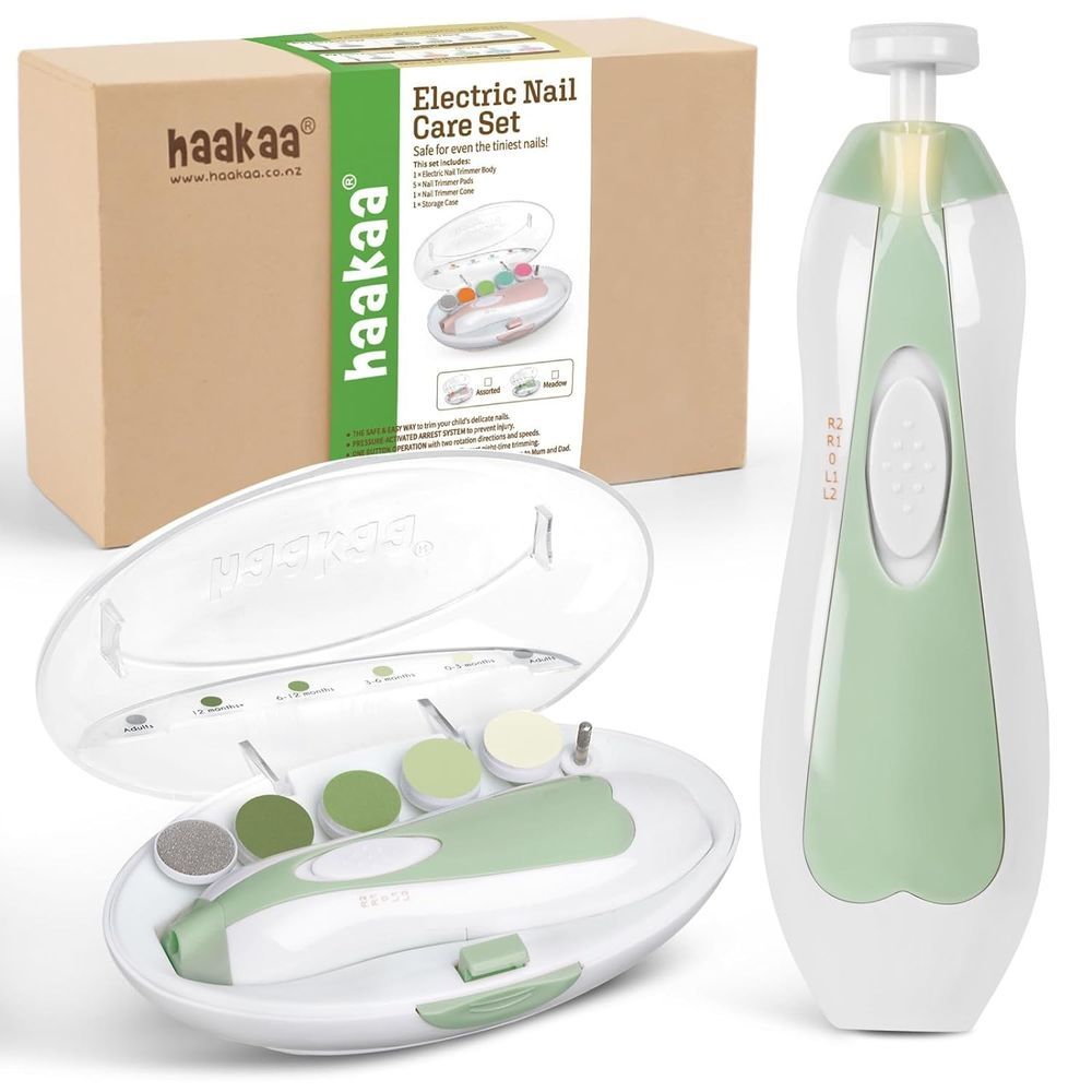 Haakaa - Electric Baby Nail Trimmer Set - Meadow