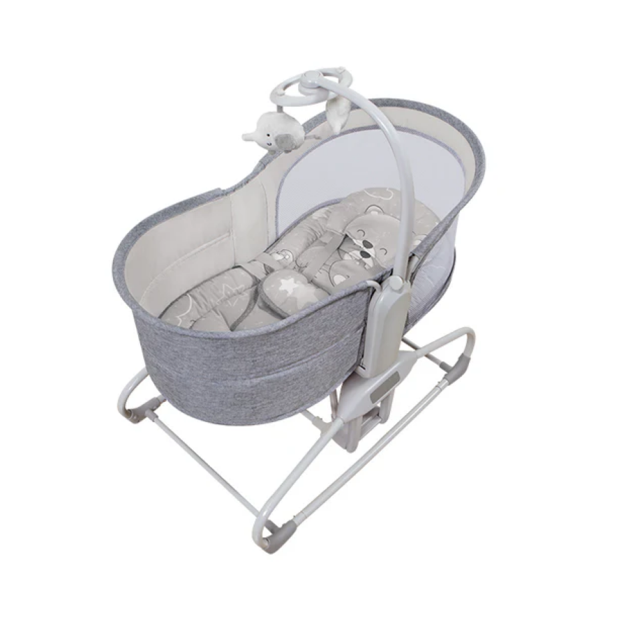 Mastela - 4-in-1 Deluxe Multi-Functional Bassinet - Light Grey