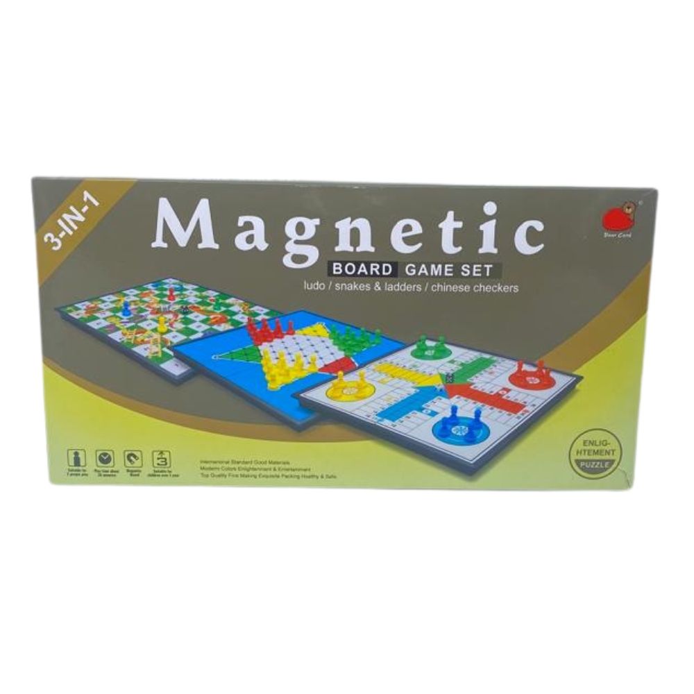 Stem - 3-in-1 Folding Magnetic Board Game Set