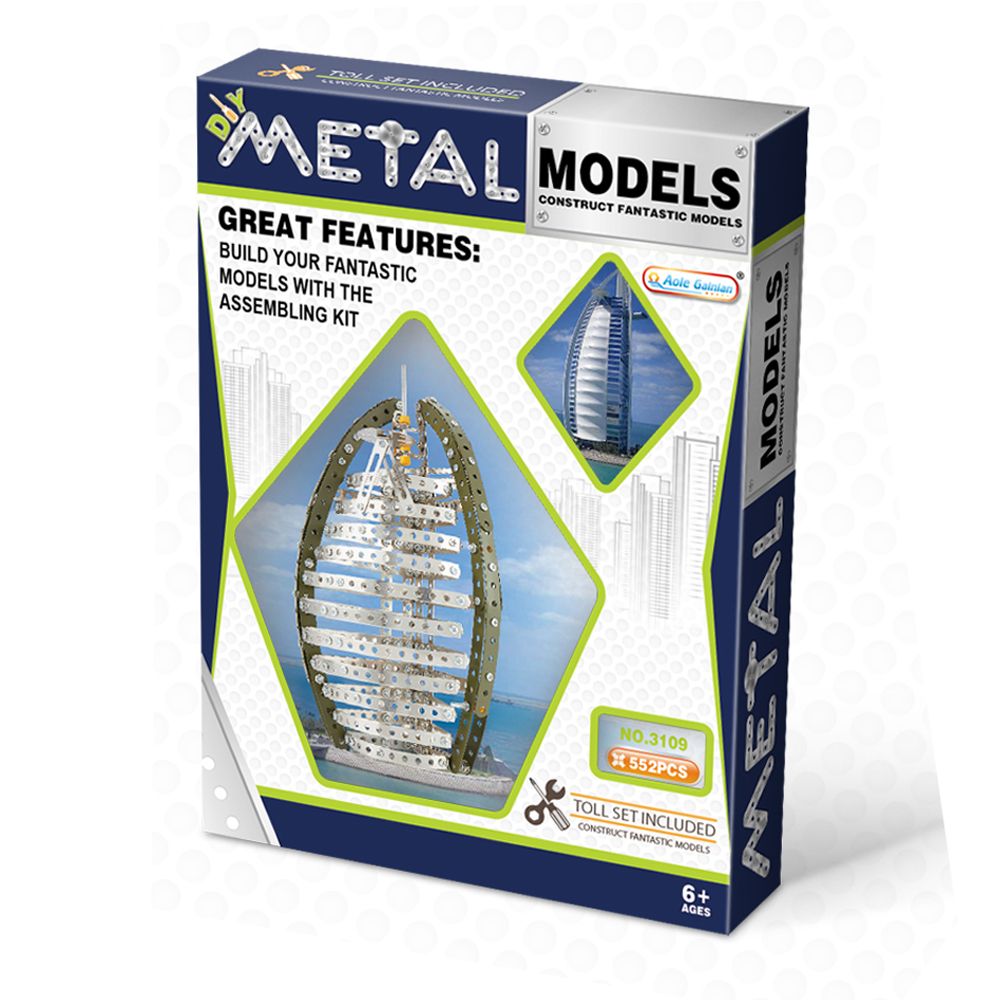 Stem - Metal Models Construction Kit - Burj Al Arab - 552pcs