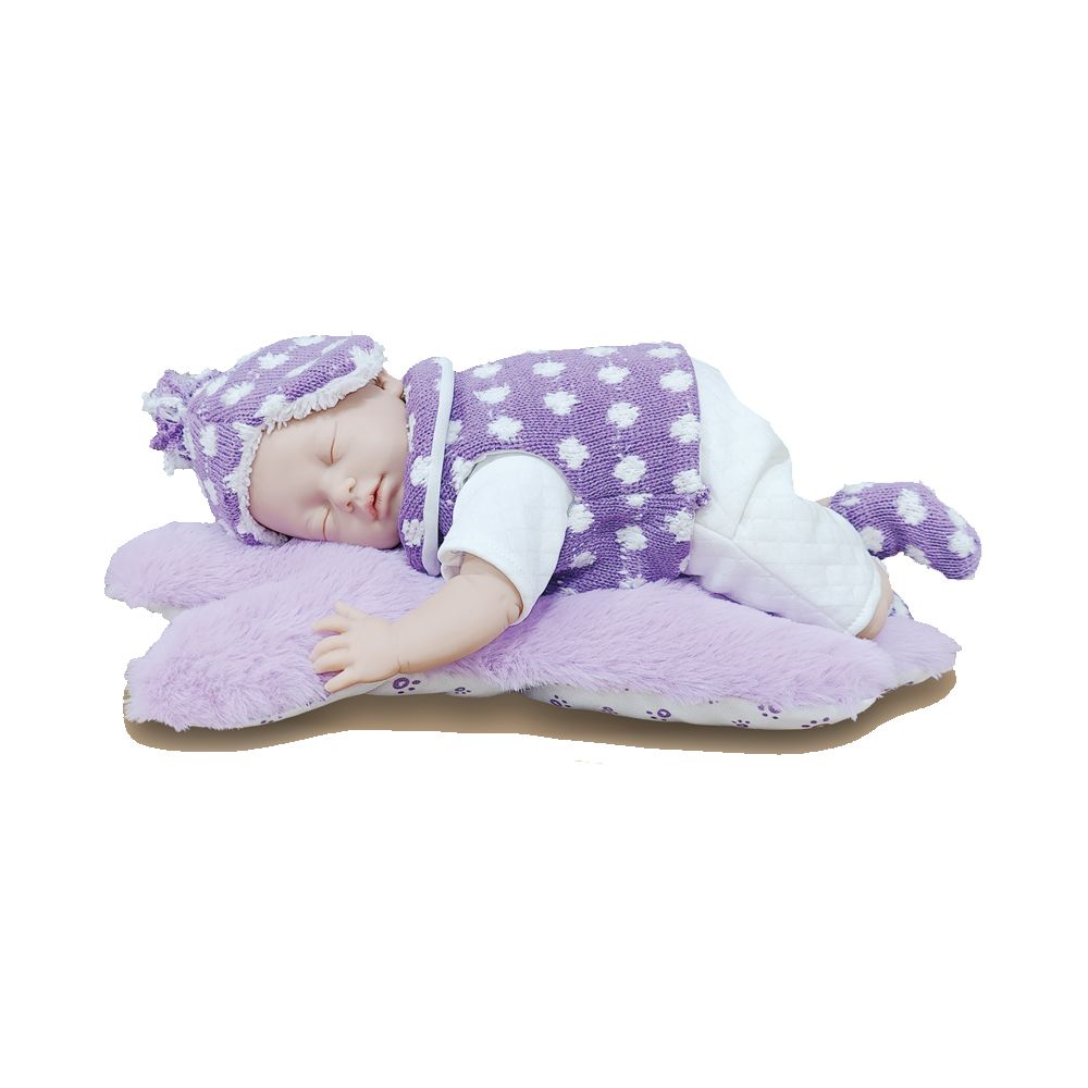 Stem - Sleeping Baby Doll 12-inch - Purple