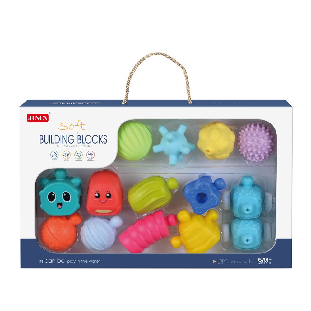 Stem - Soft Building Blocks - 14 Pcs