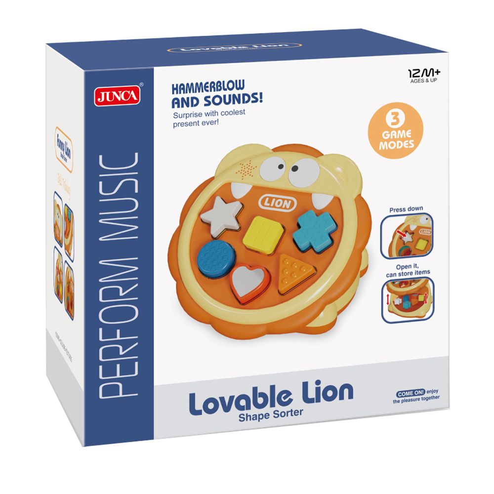 Stem - Lovable Lion Shape Sorter Early Learning Toy