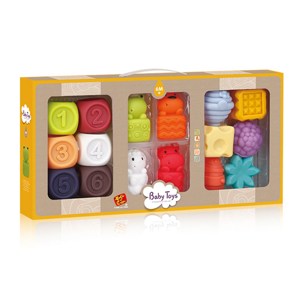 Stem - Baby Developmental Toys Set - 16 Pcs