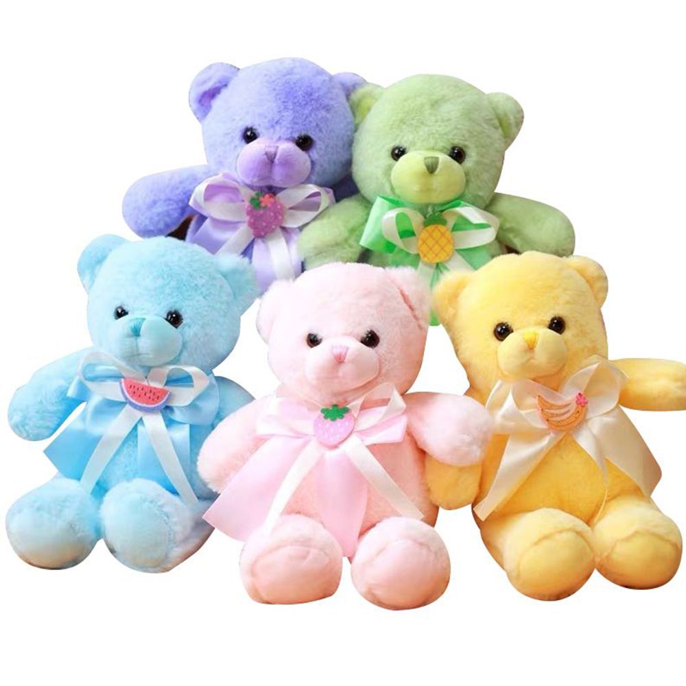 Stem - Ribbon Teddy Bear - Color May Vary - 34 cm - 1 PC