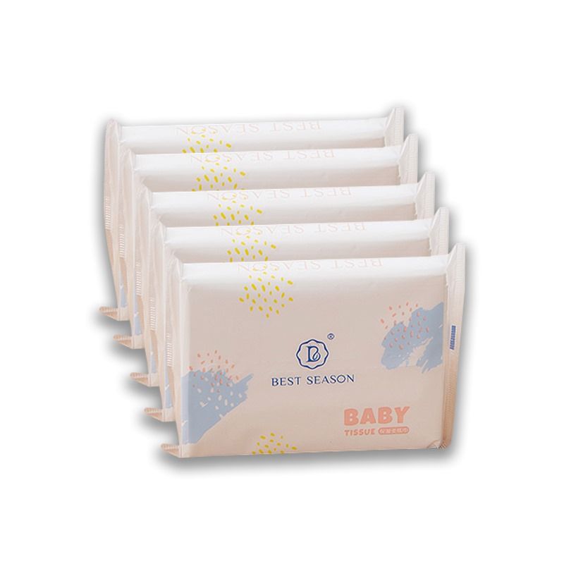 Pikkaboo - Best Season 3 Ply Ultra Soft Baby Tissue - Pack of 5 - 200pcs