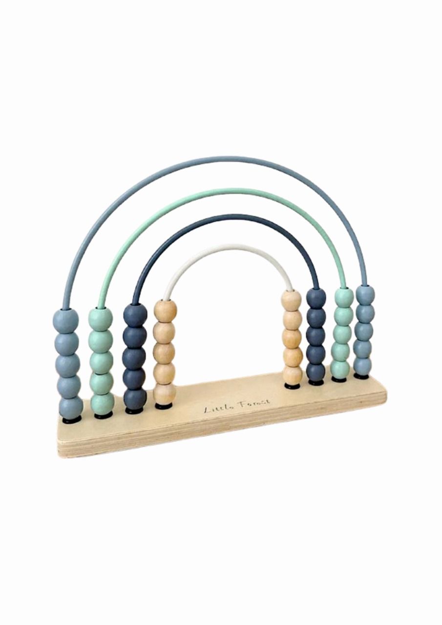 Woody Buddy - Rainbow Abacus - Blue