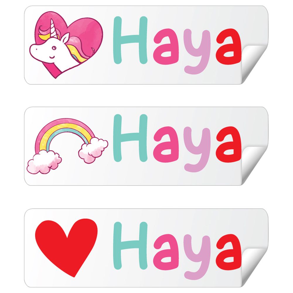 Twinkle Hands - Personalized Labels - Hello Unicorn - 30 pcs