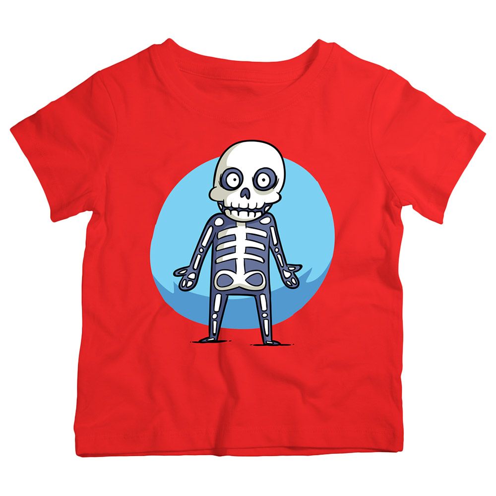 Twinkle Hands - Cool Skeleton Halloween T-Shirt - Red