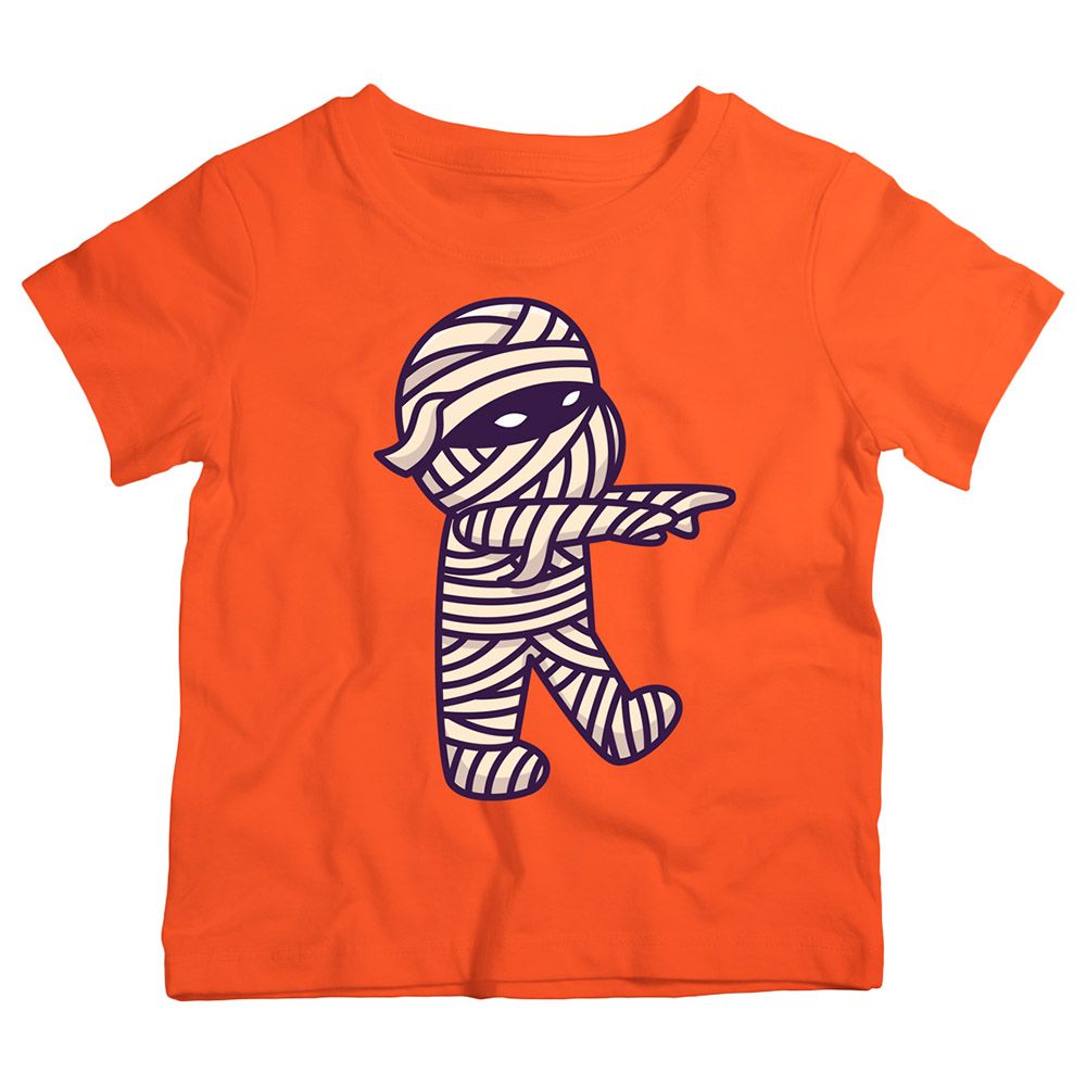 Twinkle Hands - Cute Mummy Halloween T-Shirt - Orange