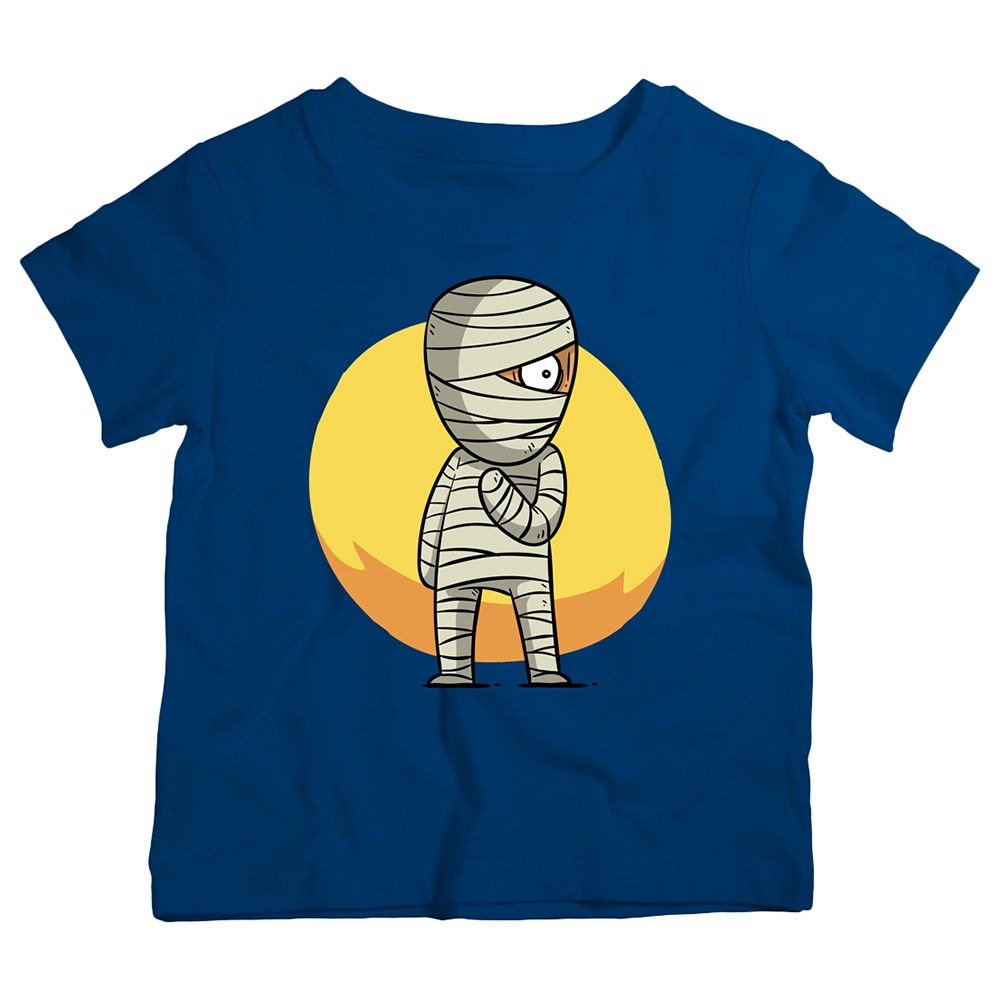 Twinkle Hands - The-Mummy Halloween T-Shirt - Dark Blue