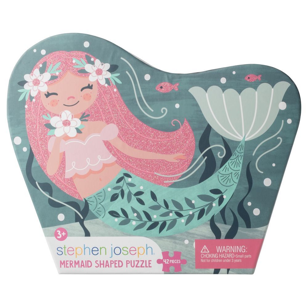 Stephen Joseph - Mermaid Shaped Jigsaw Puzzle - 42pcs