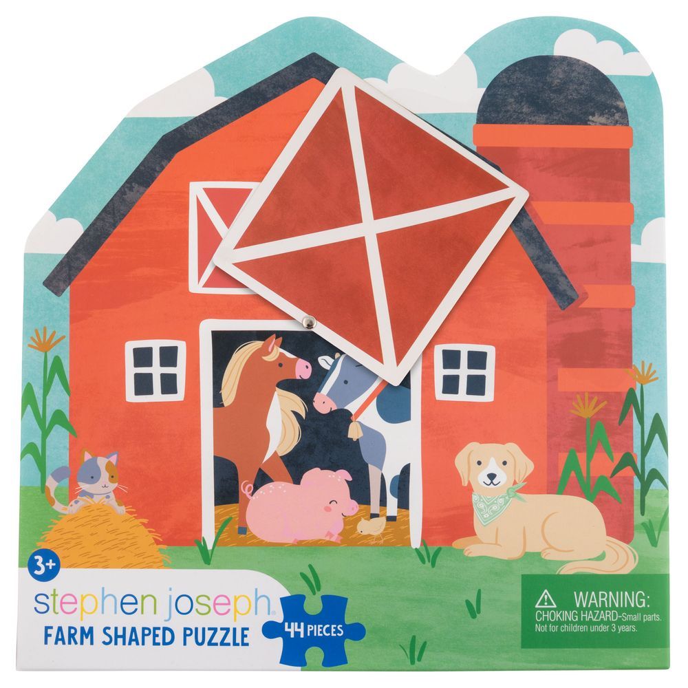 Stephen Joseph - Shaped Jigsaw Puzzle - Farm - 44pcs