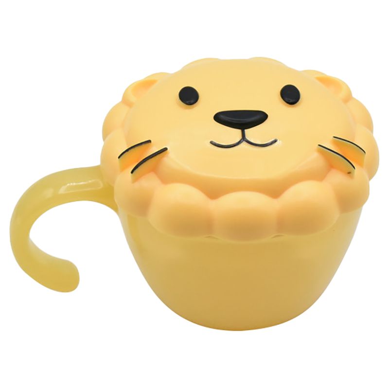 Melii - Snack Container w/ Finger Trap - Yellow Lion