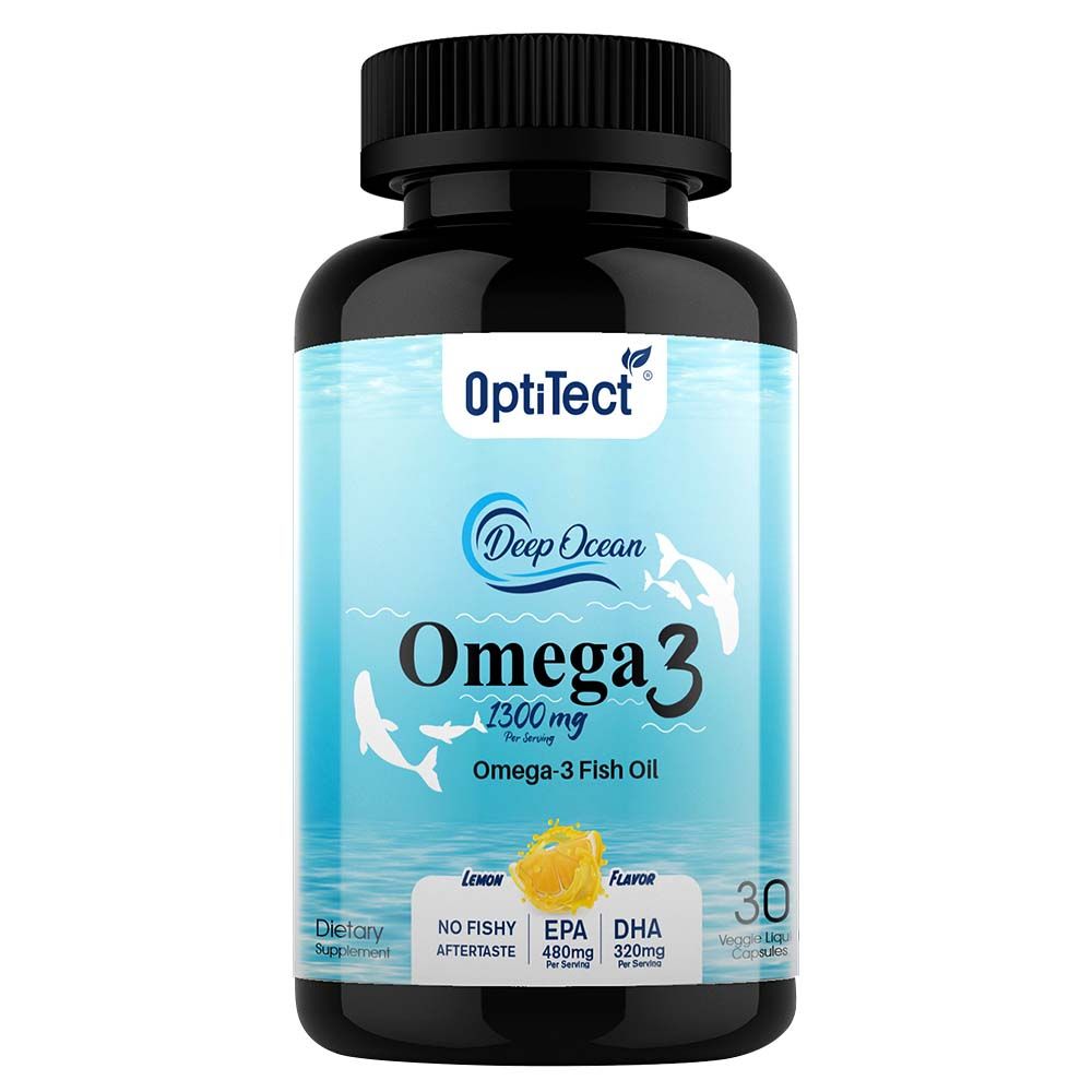 Optitect - Omega 3 Fish Oil Vegan Liquid Capsules - 1300 MG - 30's