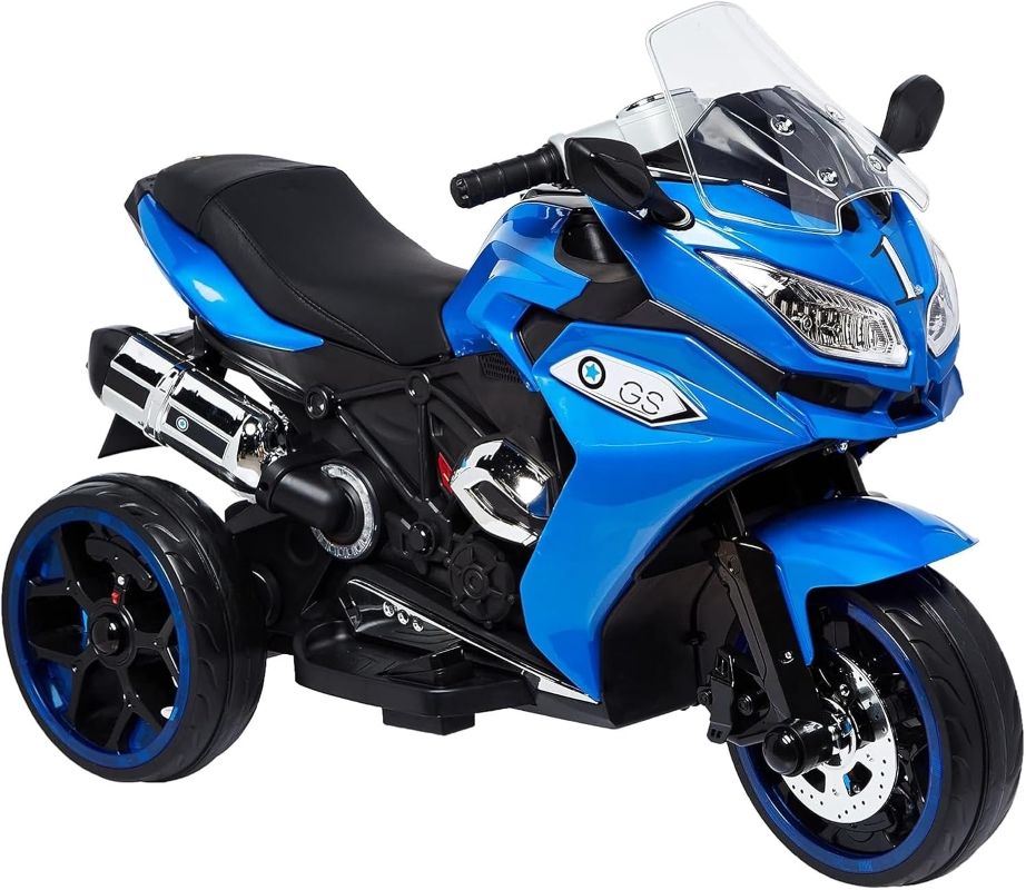 Factual Toys - Kids' Power Ride-On Motorbike 12V - Blue